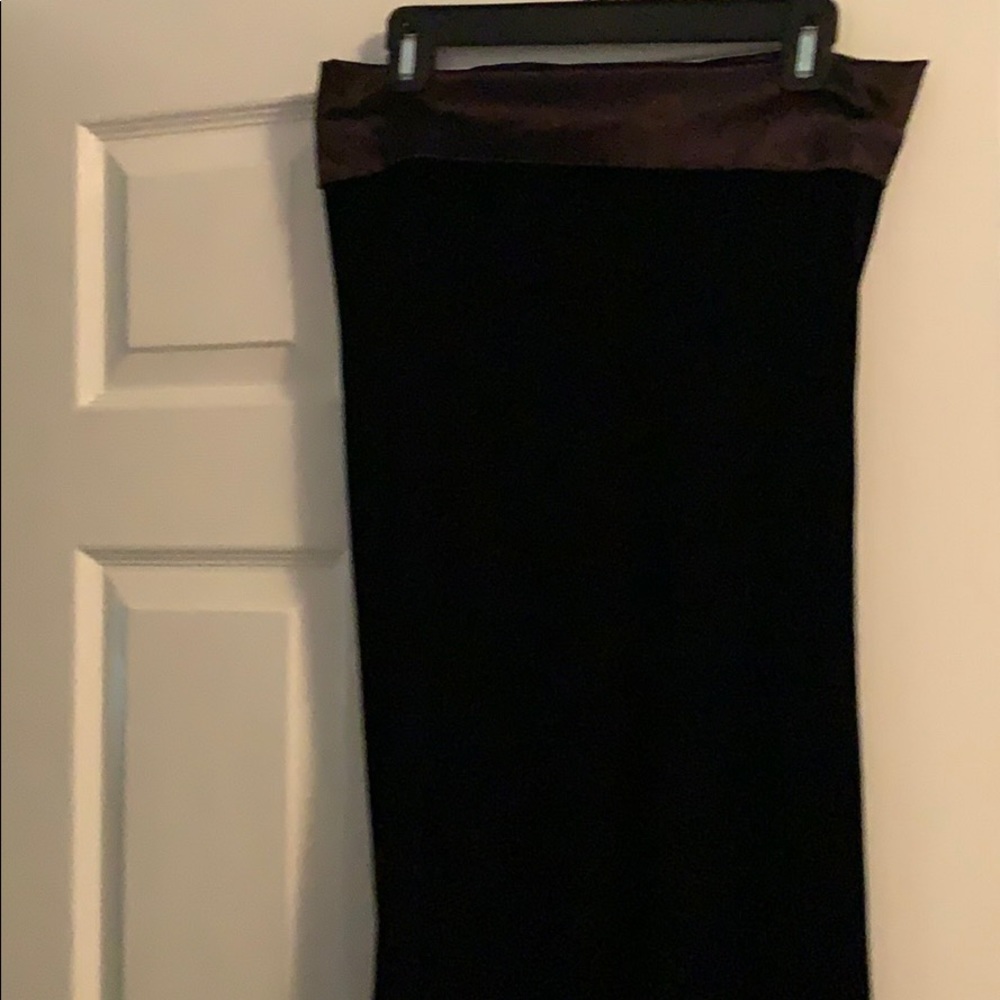 Black velvet dress